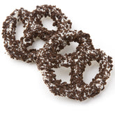 White Chocolate Covered Pretzels with Cookie Crumbs