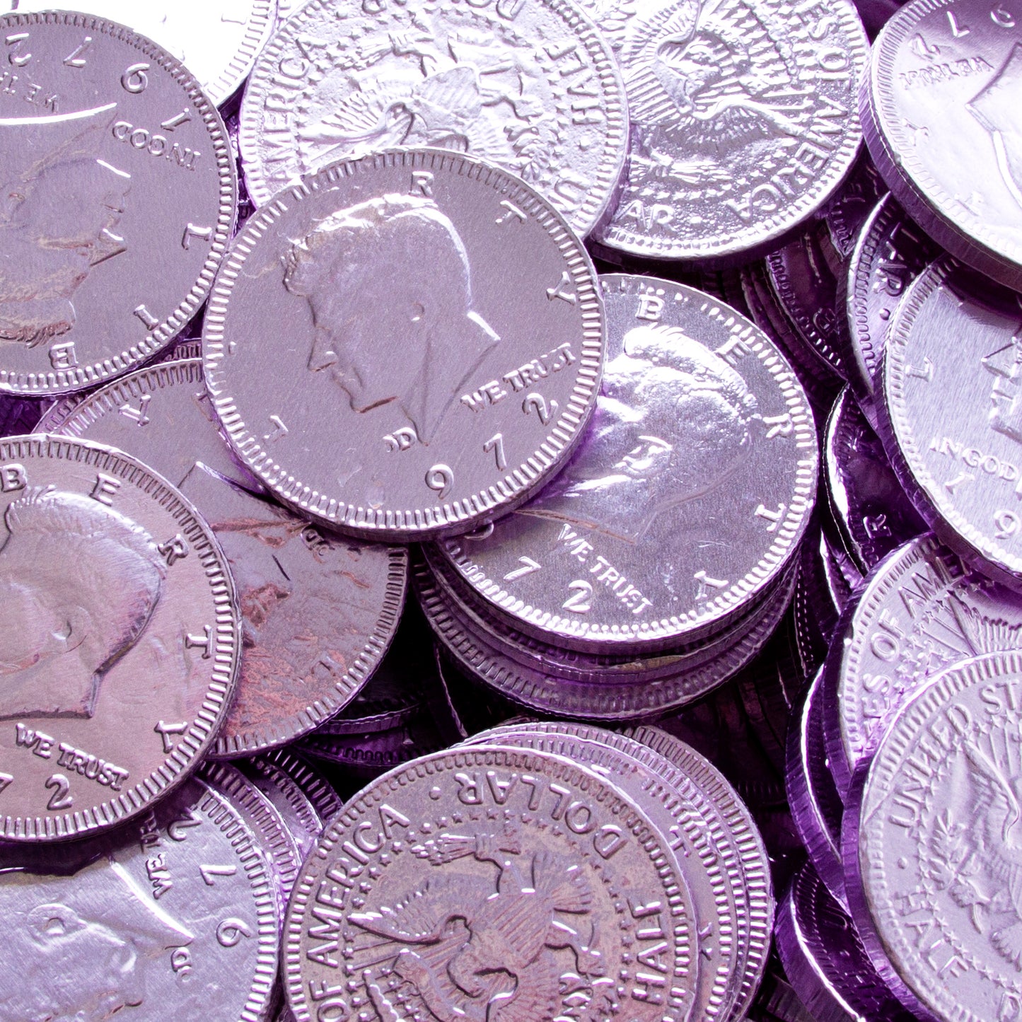 Lavender Chocolate Coins - 1 LB Bag