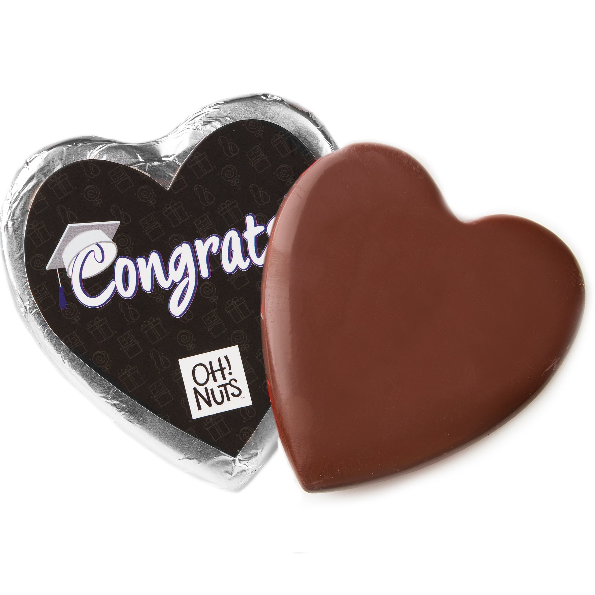 Congrats Dark Belgian Chocolate Message Heart