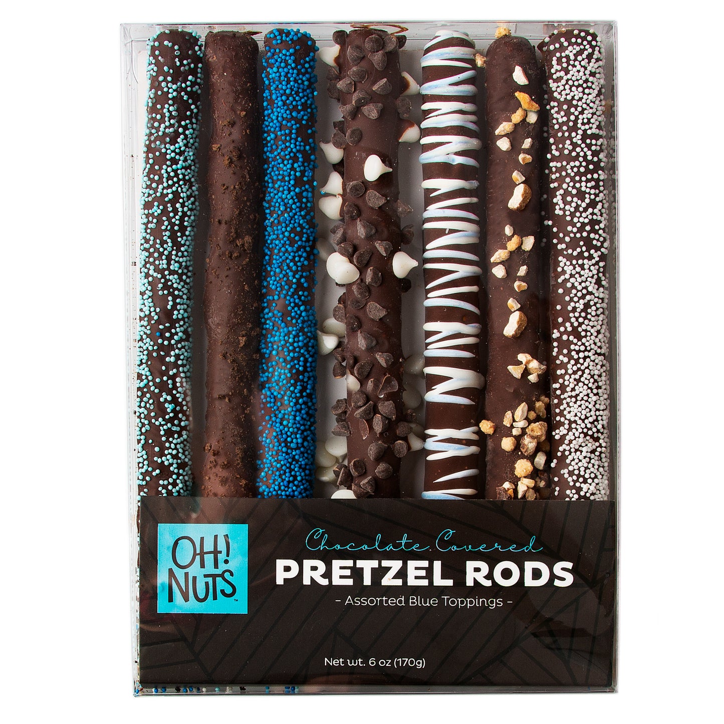 Baby Boy Chocolate Covered Pretzel Rods Gift Box