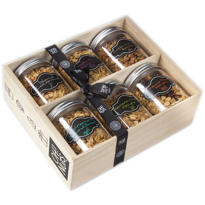 Oh! Nuts® Granola Unique Gift Box - 6 Flavor Jars