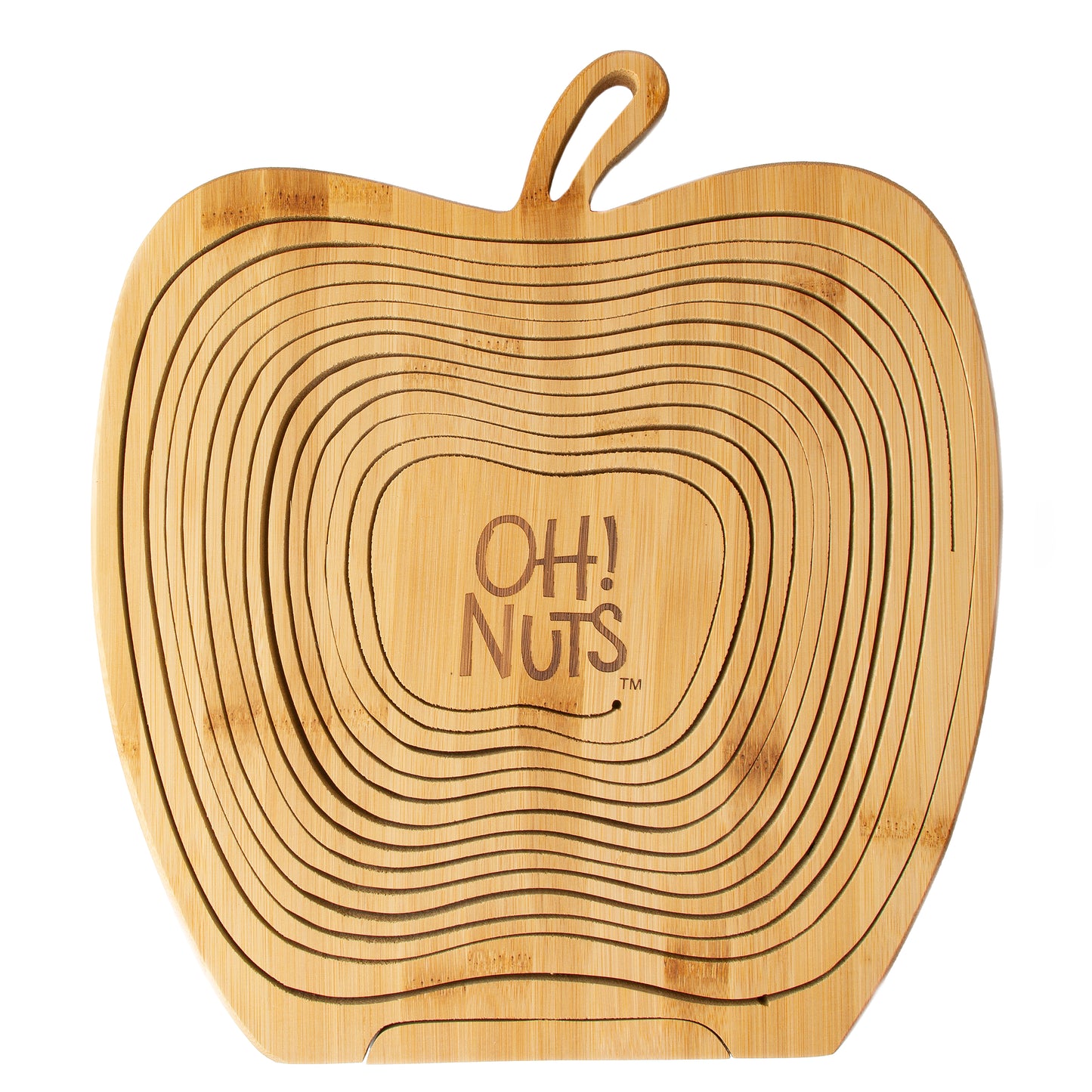 Fresh Dried Fruit Apple Wooden Collapsible Fruit Bowl