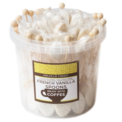 Hand Made French Vanilla Coffee Flavoring Spoon Lollipops 