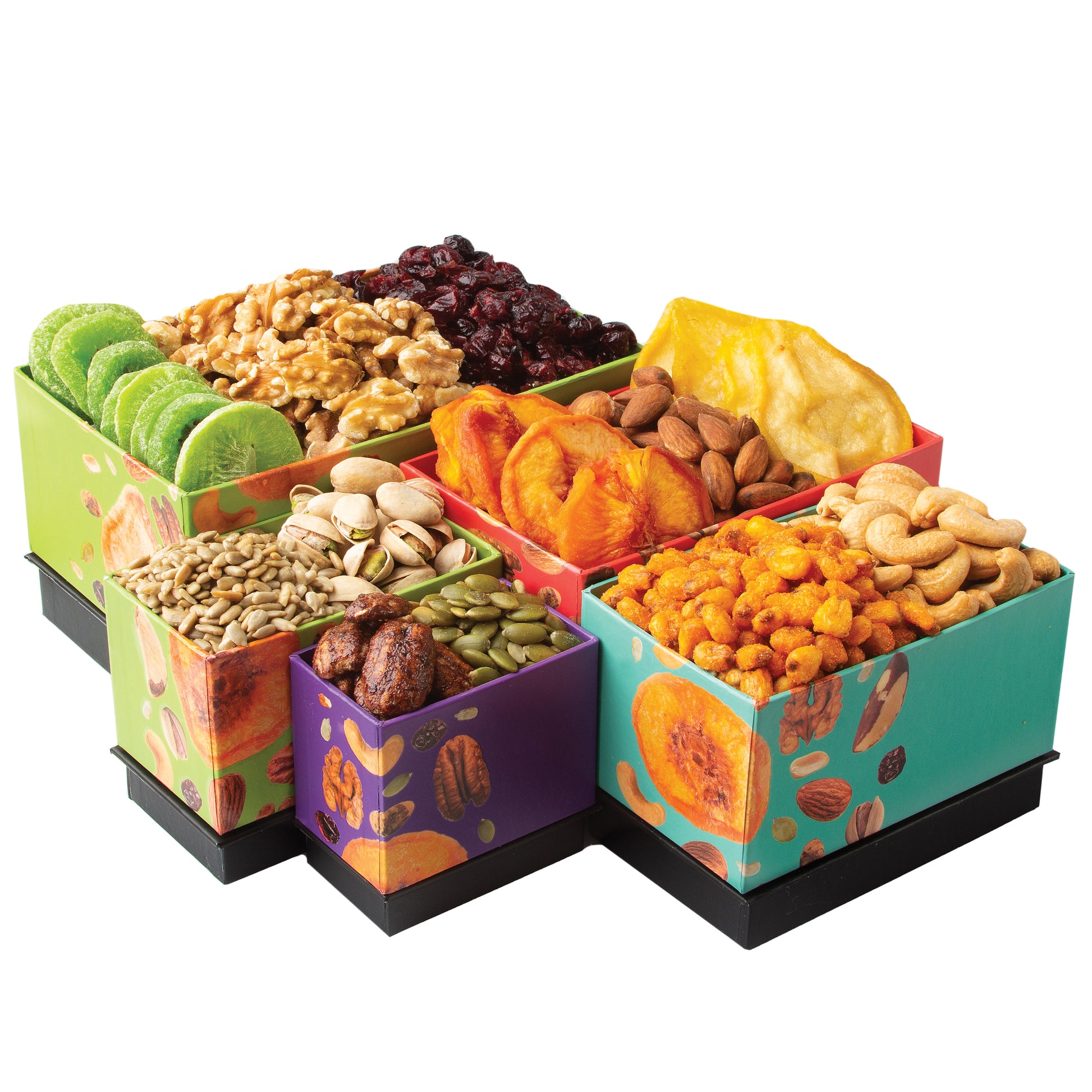 Oh! Nuts Holiday 5 Tier Nuts & Dried Fruit Tower Gift