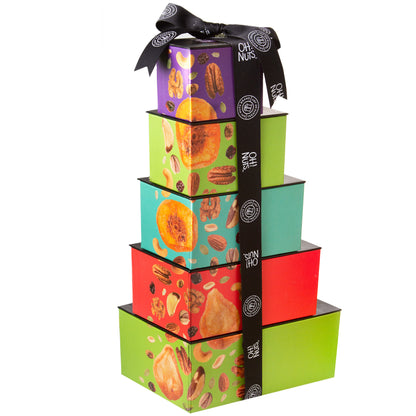 Oh! Nuts Holiday 5 Tier Nuts & Dried Fruit Tower Gift