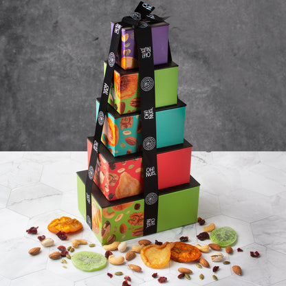 Oh! Nuts Holiday 5 Tier Nuts & Dried Fruit Tower Gift
