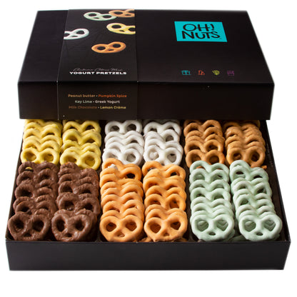 Oh! Nuts Exotic Chocolate Covered Pretzels Christmas Fall Gift Basket