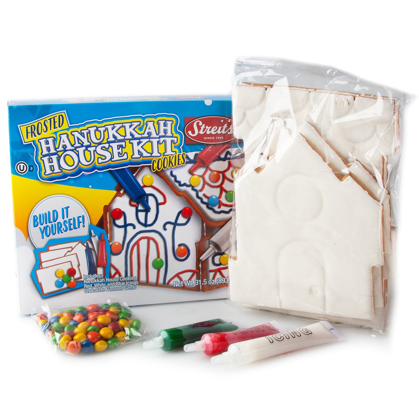 Streit's Frosted Hanukkah Cookie House Kit - Dairy