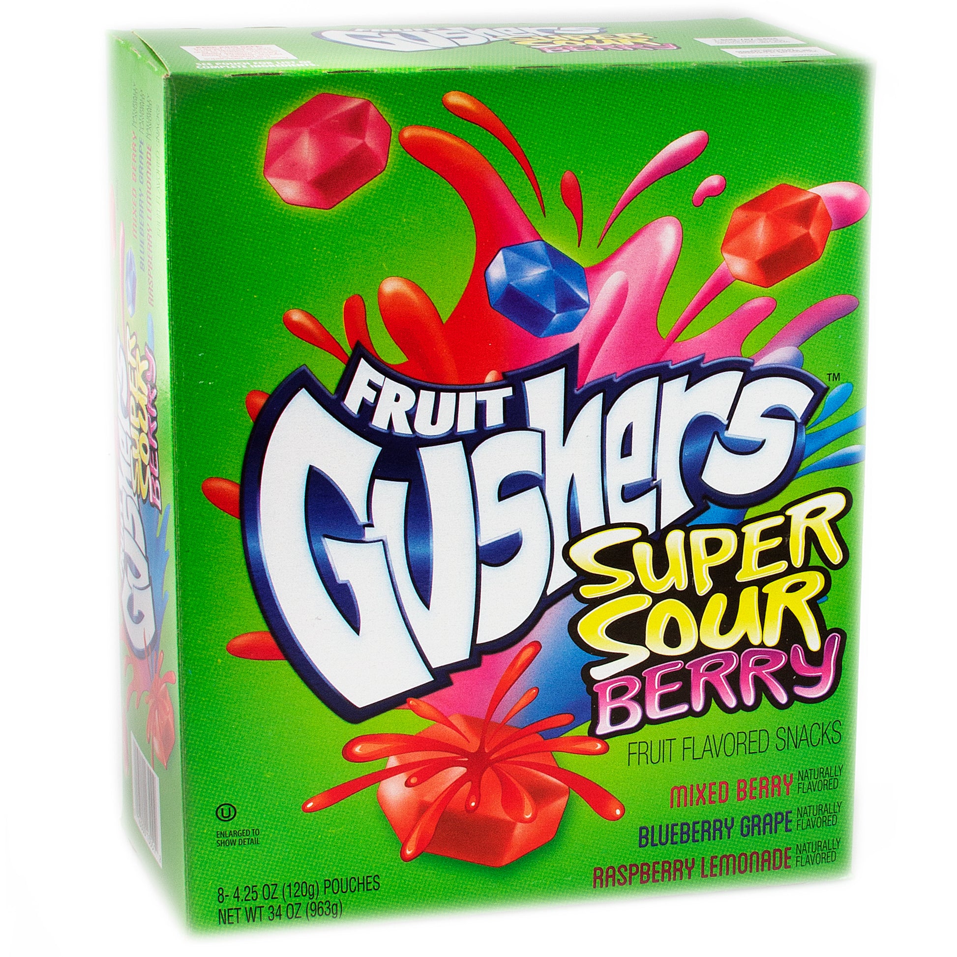 Fruit Gushers Super Sour Berry - 8CT Box