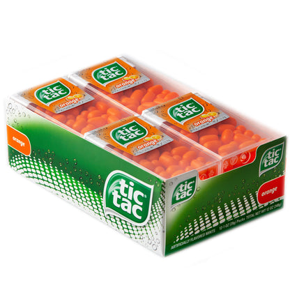 Tic Tac Orange Mint Candy Dispensers - 12CT