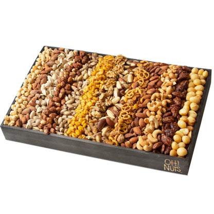 XL Nuts Large Selection Wooden Gift Tray