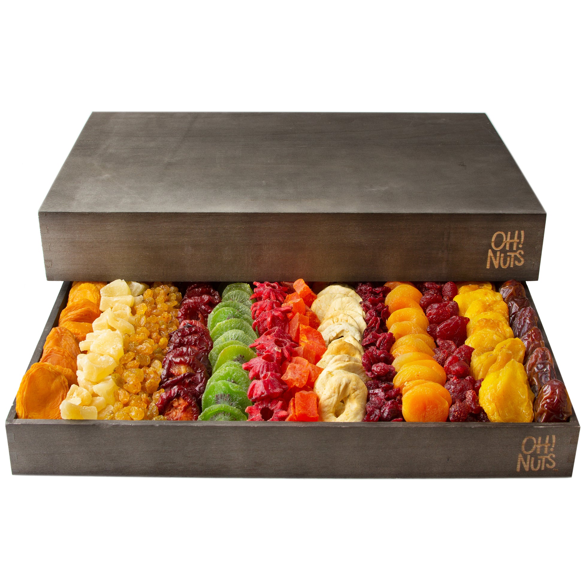 XL Dreid Fruits Large Selection Wooden Gift Tray