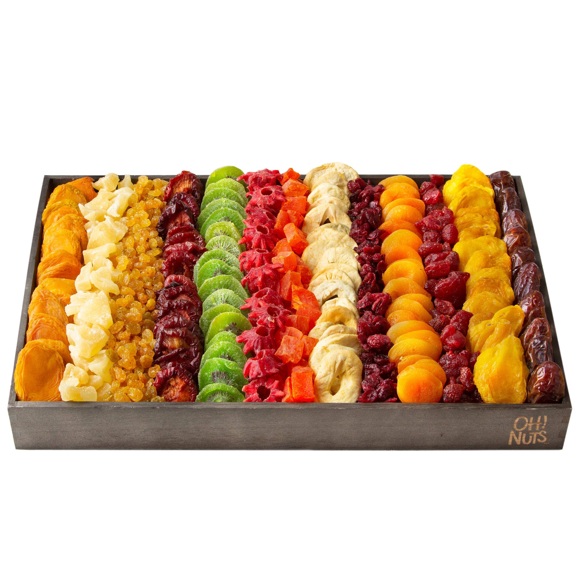XL Dreid Fruits Large Selection Wooden Gift Tray