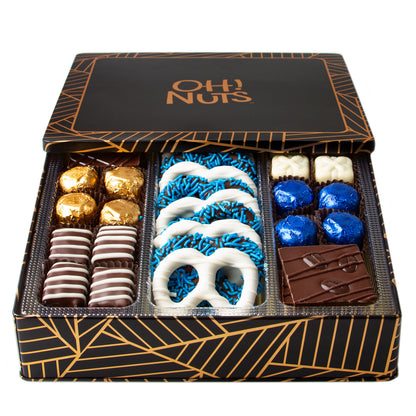 Oh! Nuts Chanukah Chocolate Square Gift Tin
