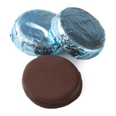 Wrapped Chocolate Coated Sandwich Cookies - Blue Foil