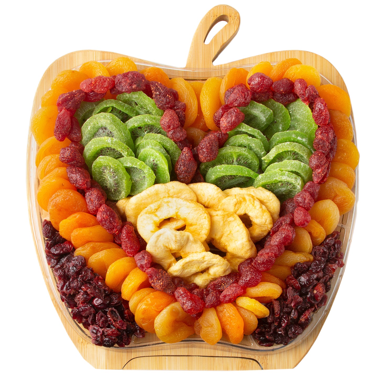 Valentines Day Heart Dried Fruit Apple Wooden Collapsible Bowl