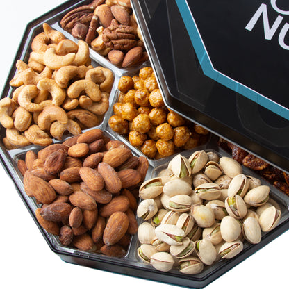 Oh! Nuts 7 Section Assorted Nuts Gift Tin