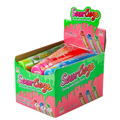 Sour Ooze Tubes Candy - 12CT
