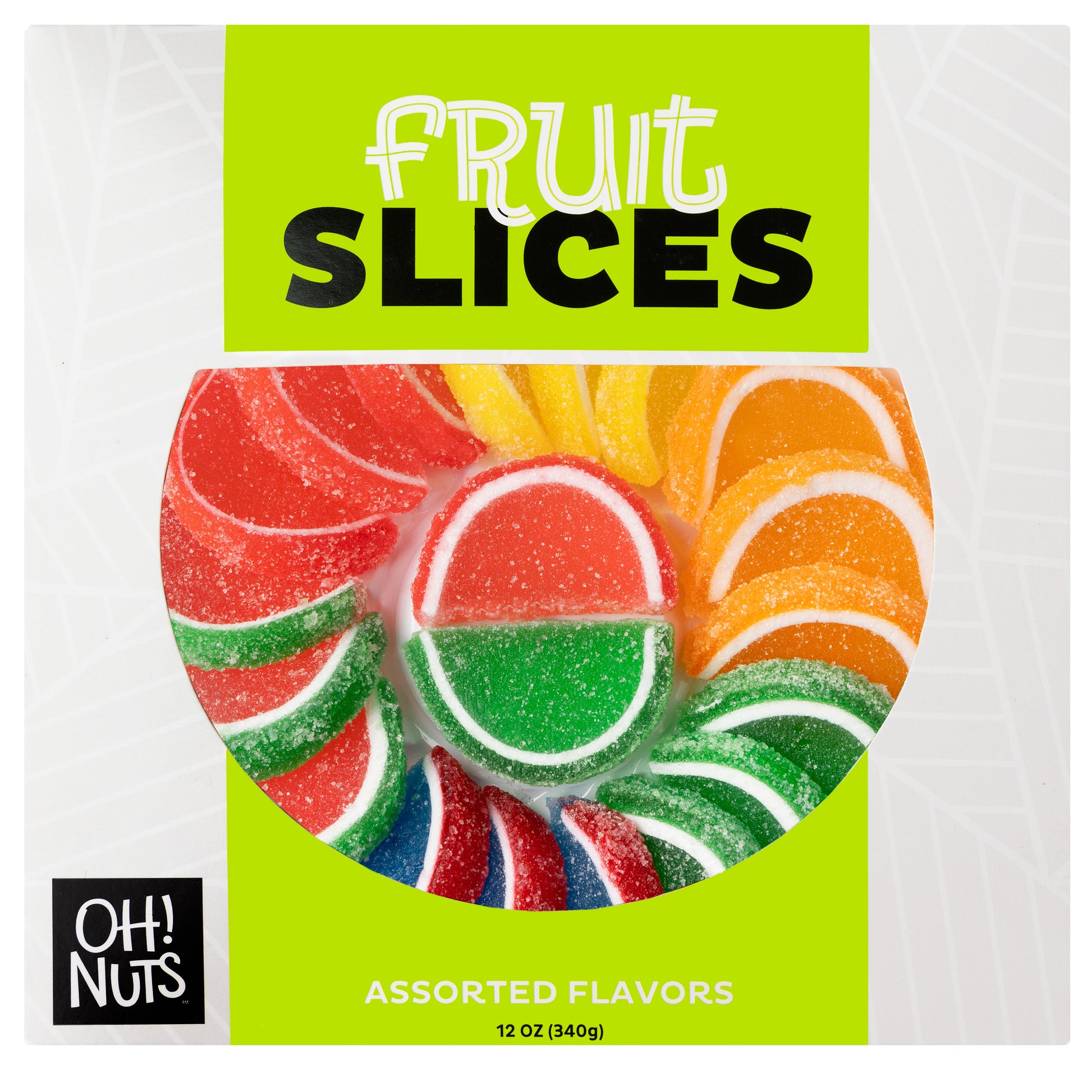 Large Jelly Fruit Slices - Assorted Flavors Gift Box 12oz