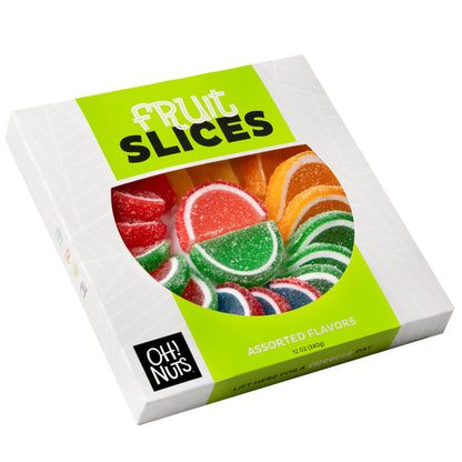 Large Jelly Fruit Slices - Assorted Flavors Gift Box 12oz