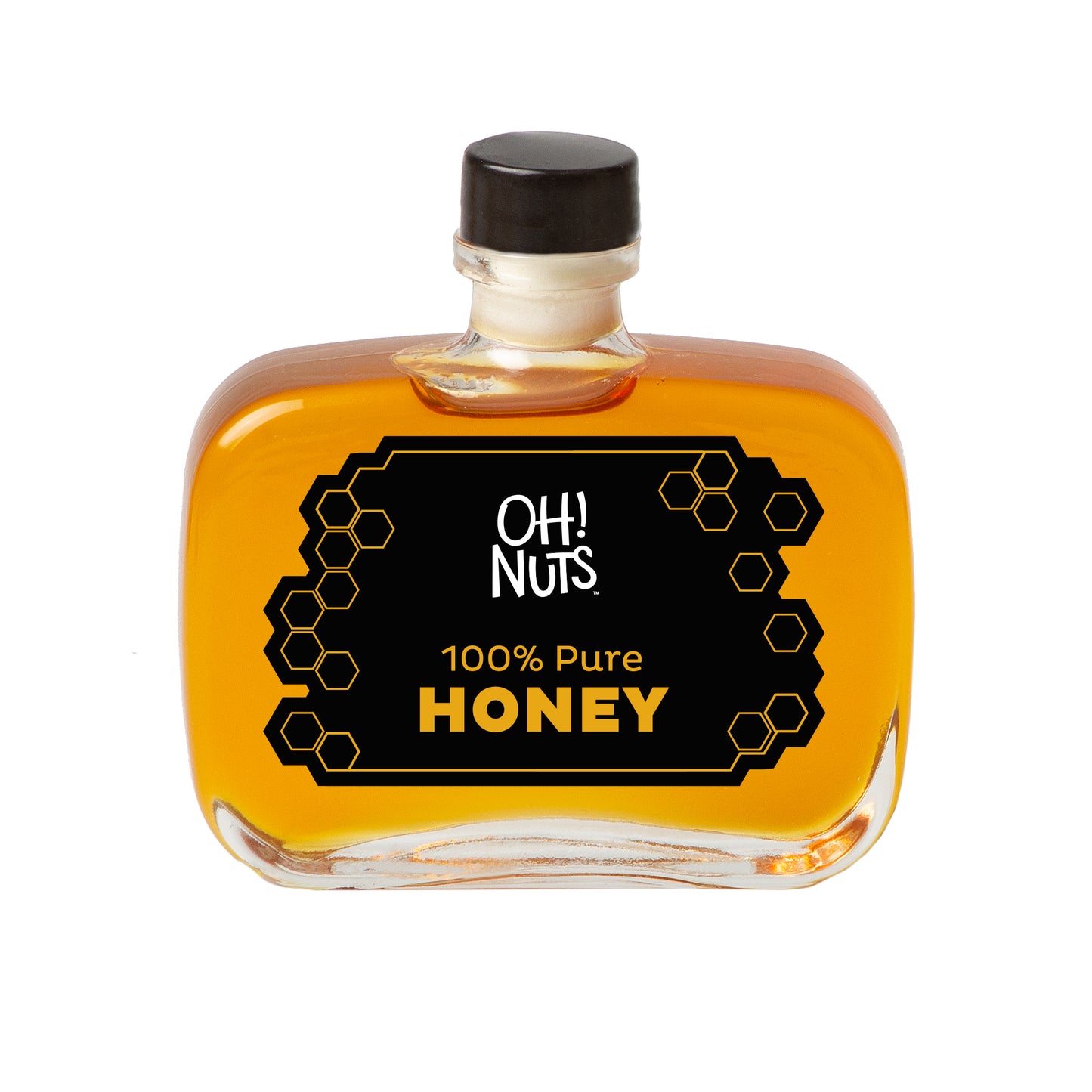 Rosh Hashanah Medium Traditional Square Holiday Gift Honey Bottle