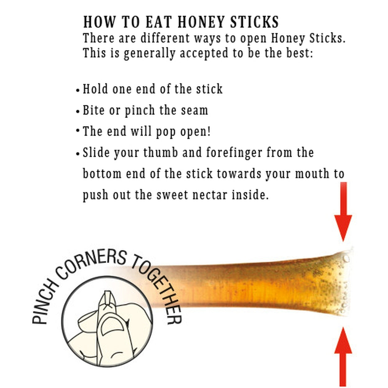 Caramel Honey Straws - 40 Pack