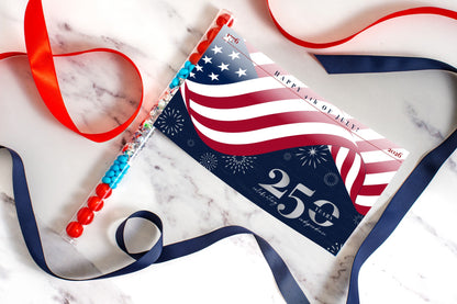 Patriotic July 4th Party Flag
