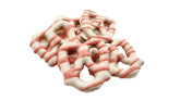 White Chocolate Covered Mini Pretzels with Pink Drizzle