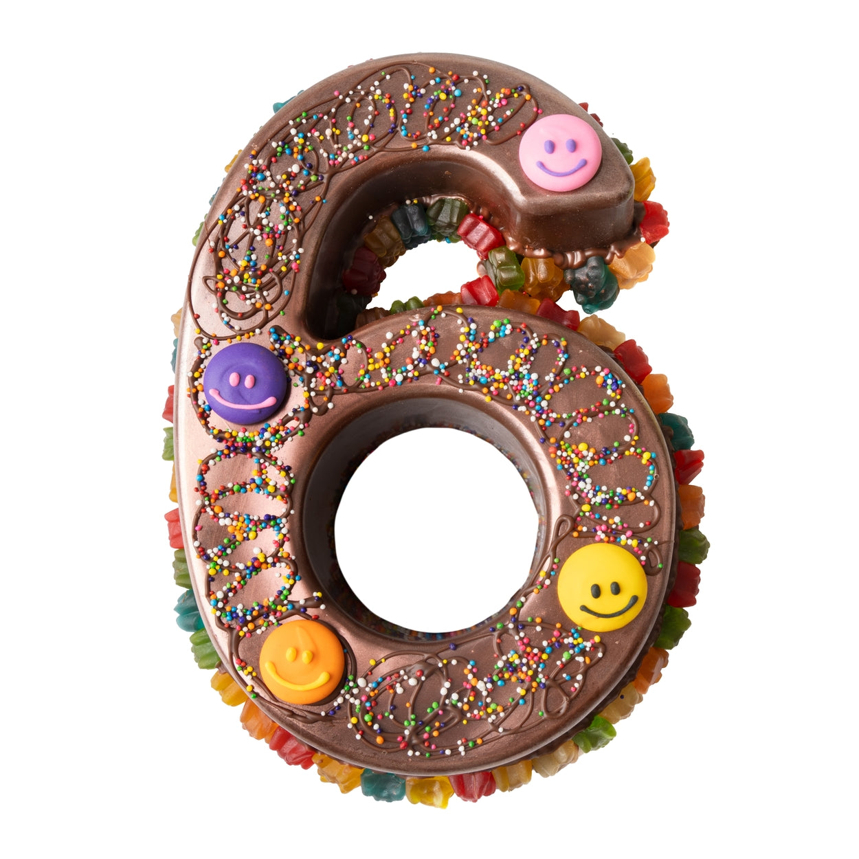 Hand Made Belgian Chocolate & Candies Numbers SMASH CAKE