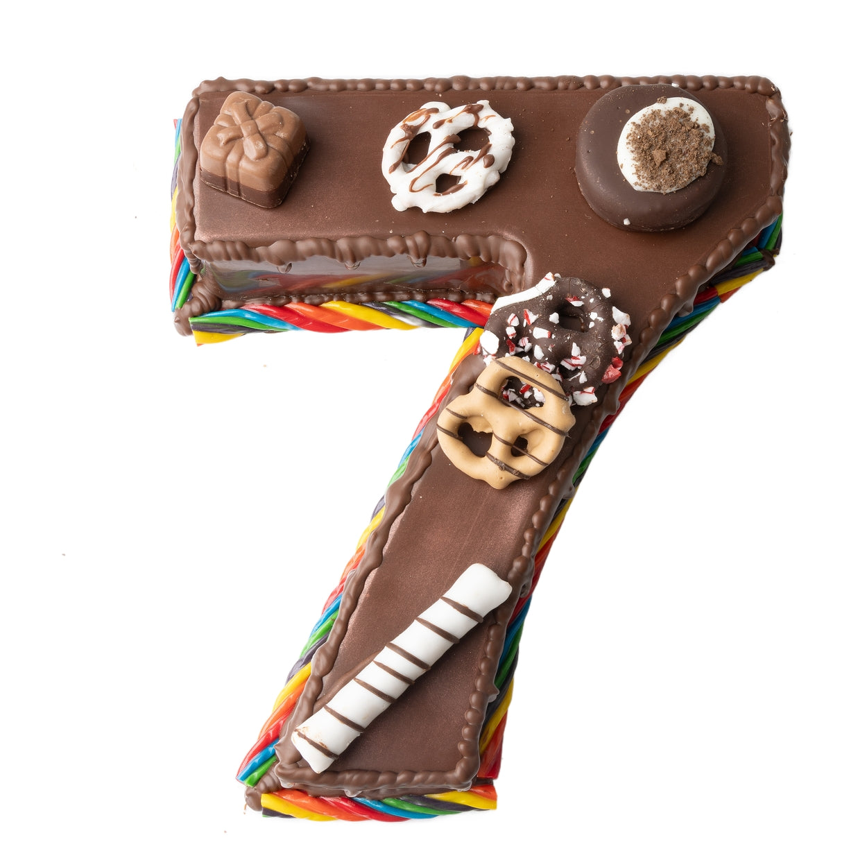 Hand Made Belgian Chocolate & Candies Numbers SMASH CAKE