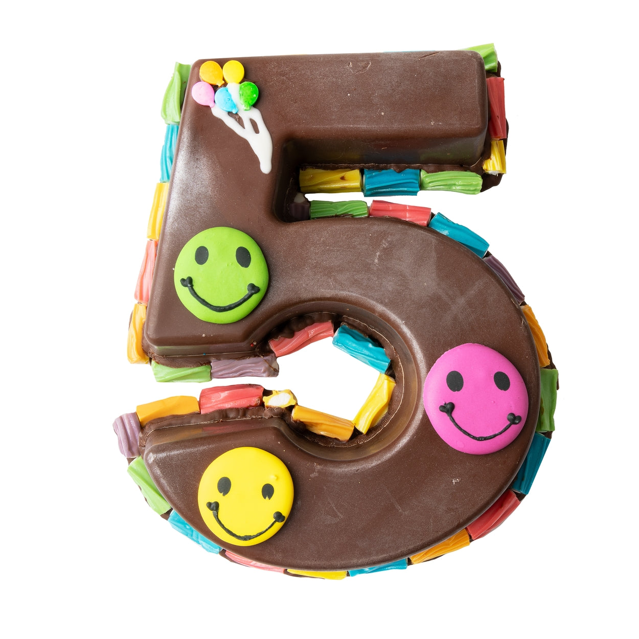 Hand Made Belgian Chocolate & Candies Numbers SMASH CAKE