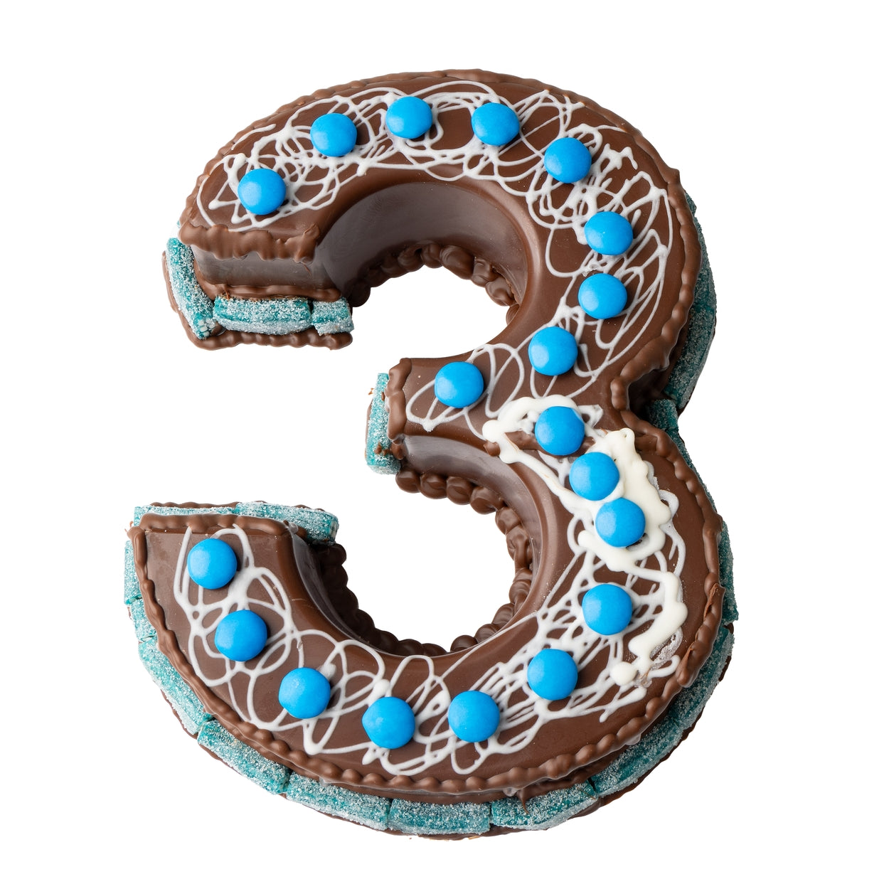 Hand Made Belgian Chocolate & Candies Numbers SMASH CAKE