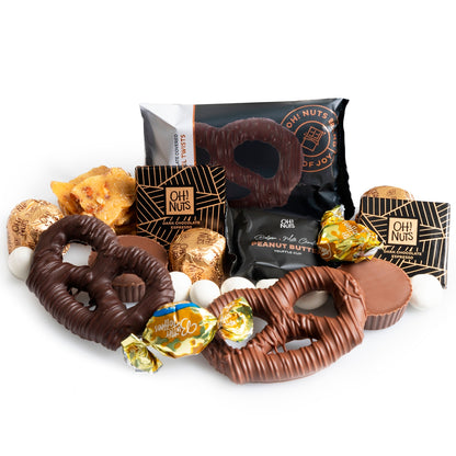 Oh! Nuts Gourmet Chocolate Square Gift Tin (Chalav Stam)