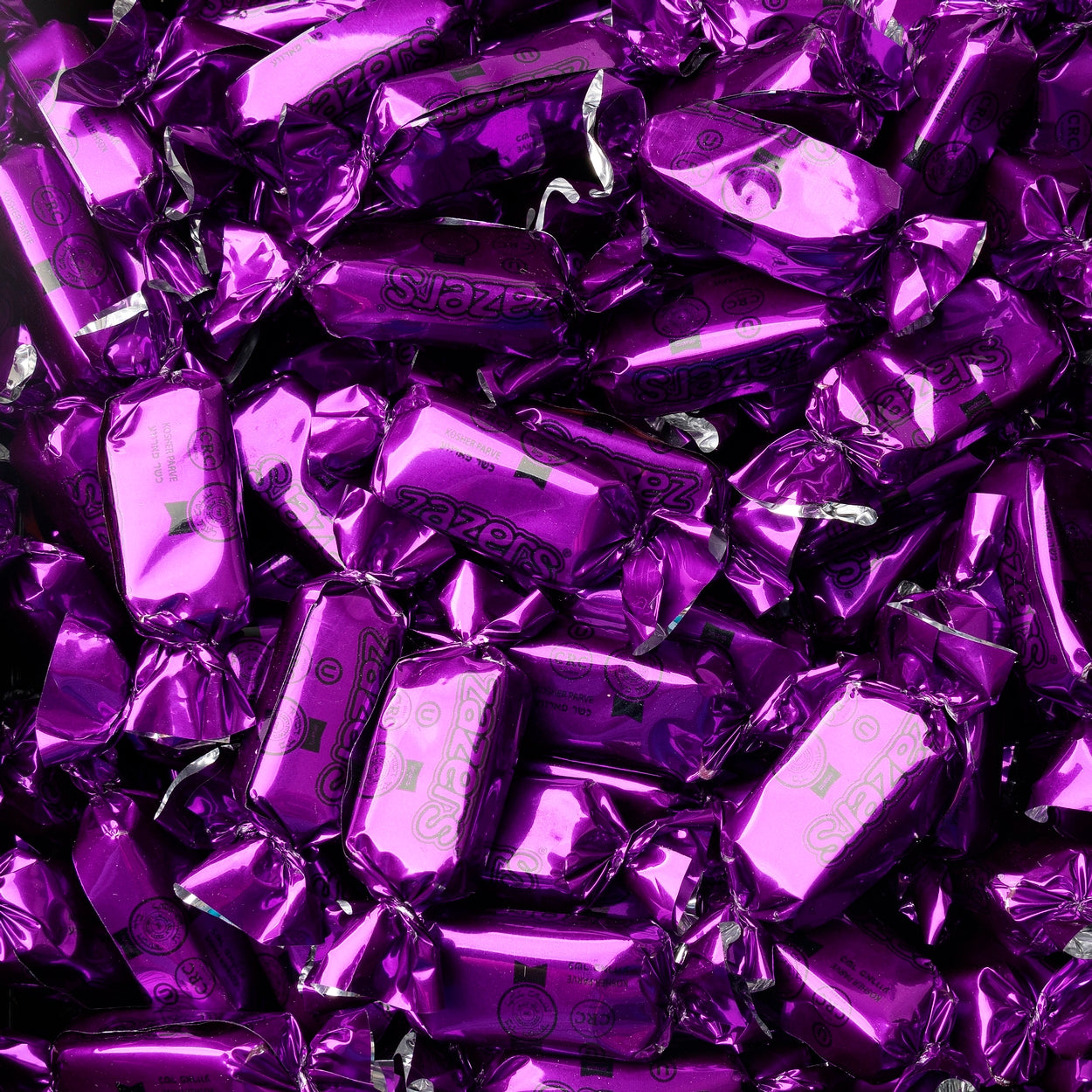 Purple Foiled Zaza Chews - Raspberry