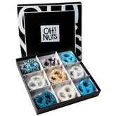 Chanukah 9 Section Elegant Pretzel Gift Box