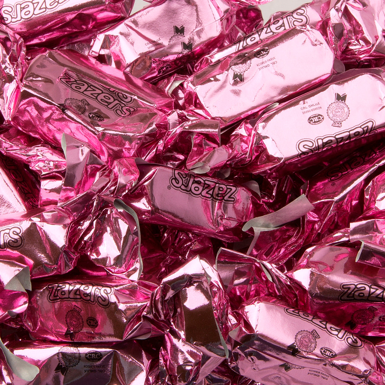Baby Pink Foiled Zaza Chews - Strawberry