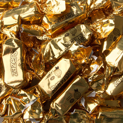 Gold Foiled Zaza Chews - Peach