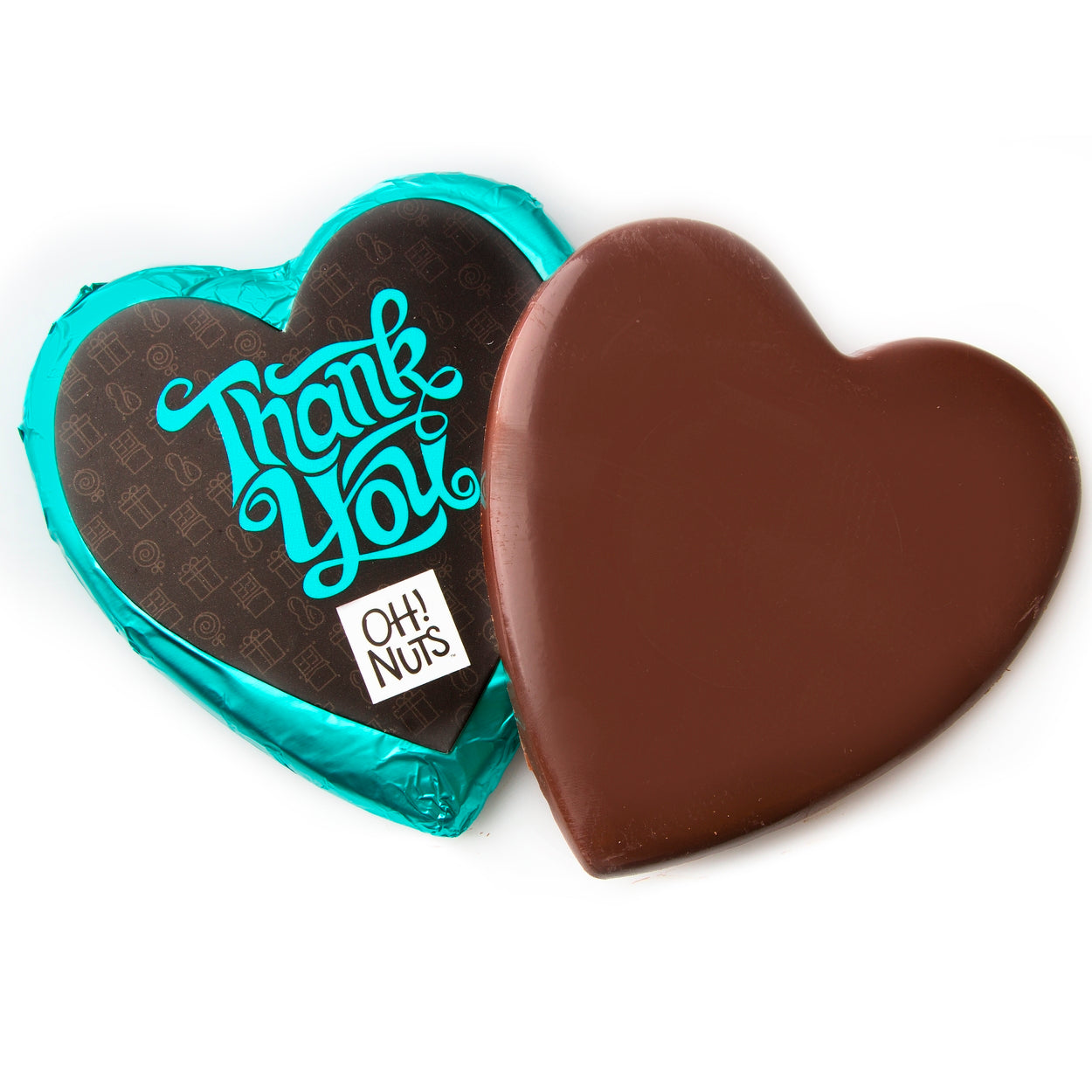 'Thank You' Dark Belgian Chocolate Message Heart