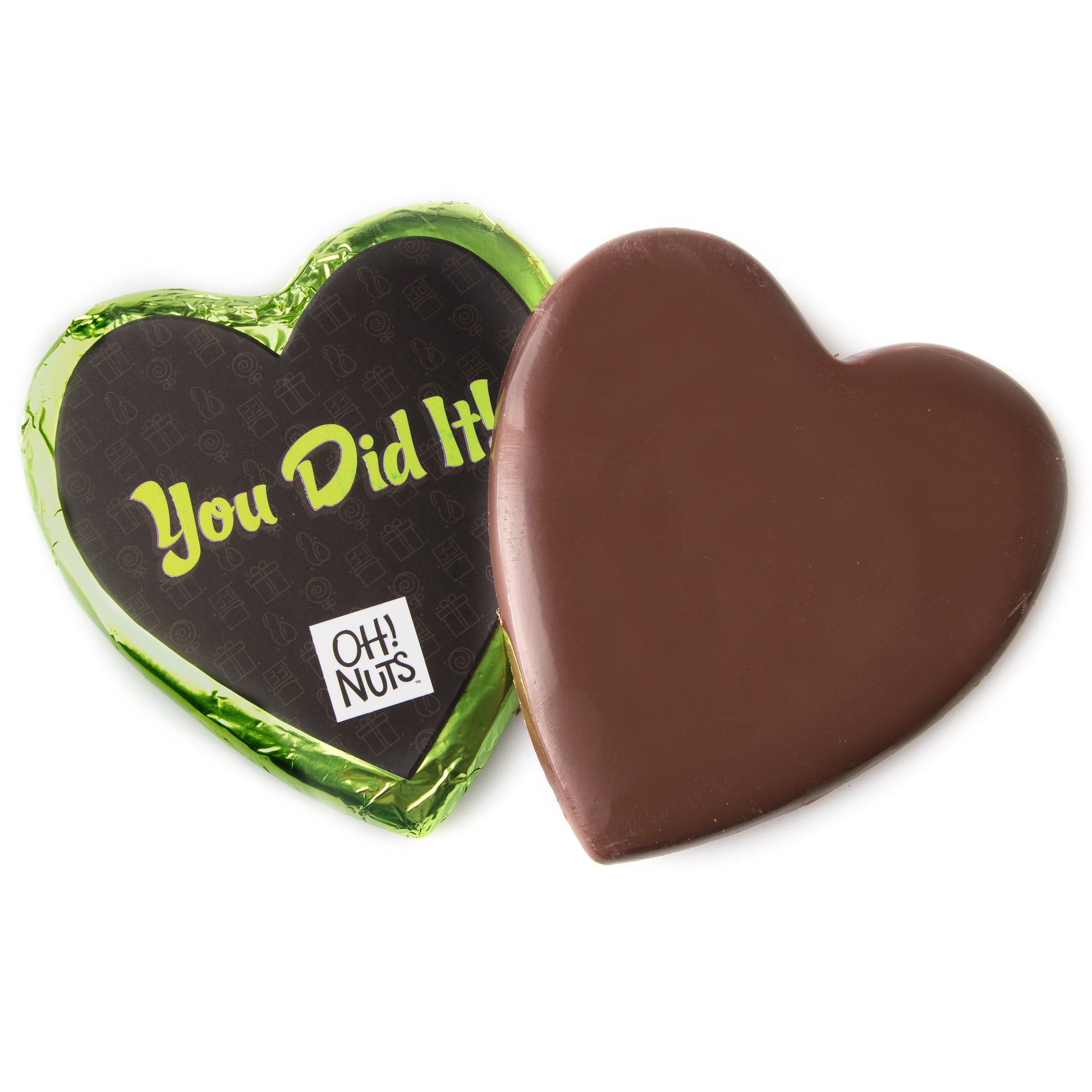 You Did It' Dark Belgian Chocolate Message Heart