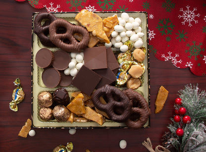 Oh! Nuts Gourmet Chocolate Square Gift Tin (Chalav Stam)