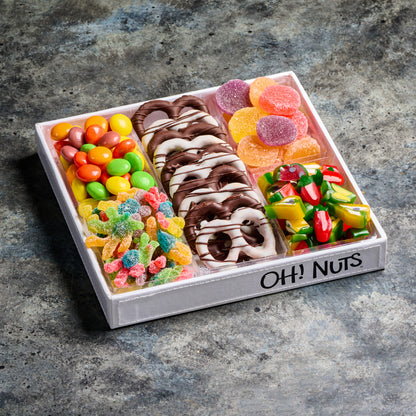 Thumbs Up - Candy & Chocolate Purim Gift Tray Mishloach Manos