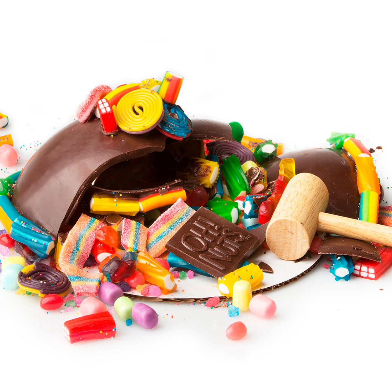 Hand Made Dome Belgian Chocolate & Candies SMASH CAKE