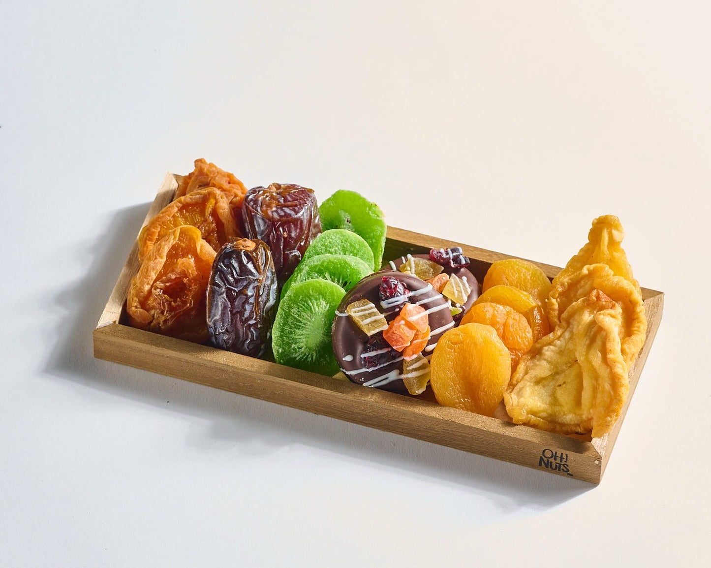 Tu Bishvat Dried Fruit Wooden Tray Gift Basket