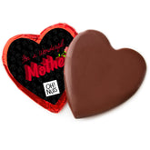 For a Wonderful Mother' Dark Belgian Chocolate Message Heart