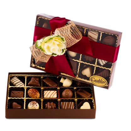 Premium Belgium Truffles Clear Box - 15 PC Box